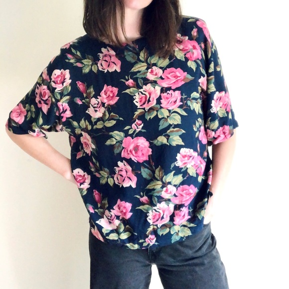 Vintage flower blossom blouse - Picture 3 of 15